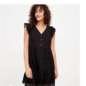 Elegant Loft Black Lace Mini Sundress Women’s Size 00